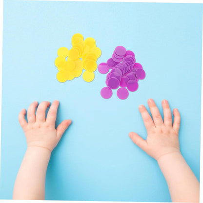 LIOOBO 200pcs Counting Chips for Math Teaching Aid Markers for Educational Games and Counting Practice