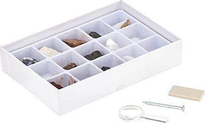 STEM Toy Rock Science Kit Geology Mineral Specimen For Kid Geologists