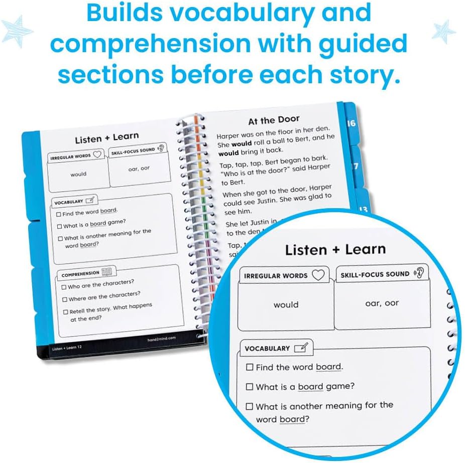 hand2mind Guided Phonics + Beyond Decodable Books Unit 2, CVC Books for Beginning Readers, Science of Reading Classroom Materials, Learn to Read Leveled Readers, Preschool Curriculum for Teachers