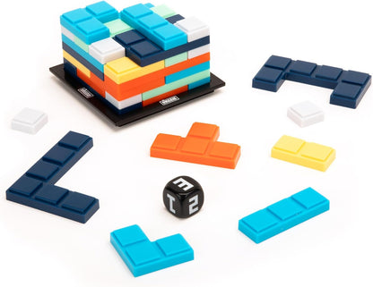 Educational Insights Upzzle - 2 Player Strategy Board Games for Adults and Family, 3D Stacking Puzzle Game for Kids 8-12, Brain Teaser, Critical Thinking Puzzles