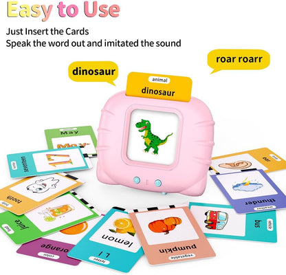 Eaever 520 ABC Sight Words Talking Flash Cards, Christmas Birthday Gift for 2 3 4 5 6 Year Old Boys and Girls, Preschool-Learning-Activities, Toddler Educational Toys for Ages 1-6 Kids, Blue