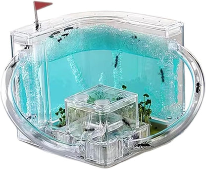 Ant Habitat Ant Farm Ant Castle Ant Castle Ant Studio Habitat Ant Farm Education and Learning Science Kit Ant Nest Farm for Learning Kit Ant Nest Ant House Ant Nest Farm(Pink), 22cm