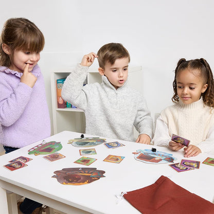 Miniland Board Game for Kids +5, Develops Fine Motor Skills, Come with Wooden Bugs, Tweezers and Game Boards, Children Memory and Pincer Grasp | Catch The Bug