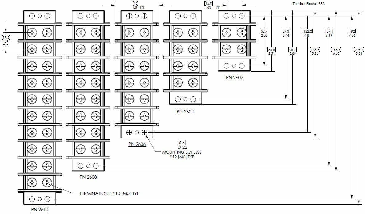 Blue Sea Systems Terminal Blocks 20A - 65A