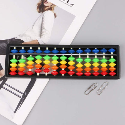 13 Column Portable Soroban Calculating Tool with Color