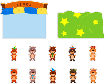 Ten Little Bears: A Counting Rhym Felt Toys Flannel Board Stories for Preschool Kindergarten Learning Activities Bedtime Stories