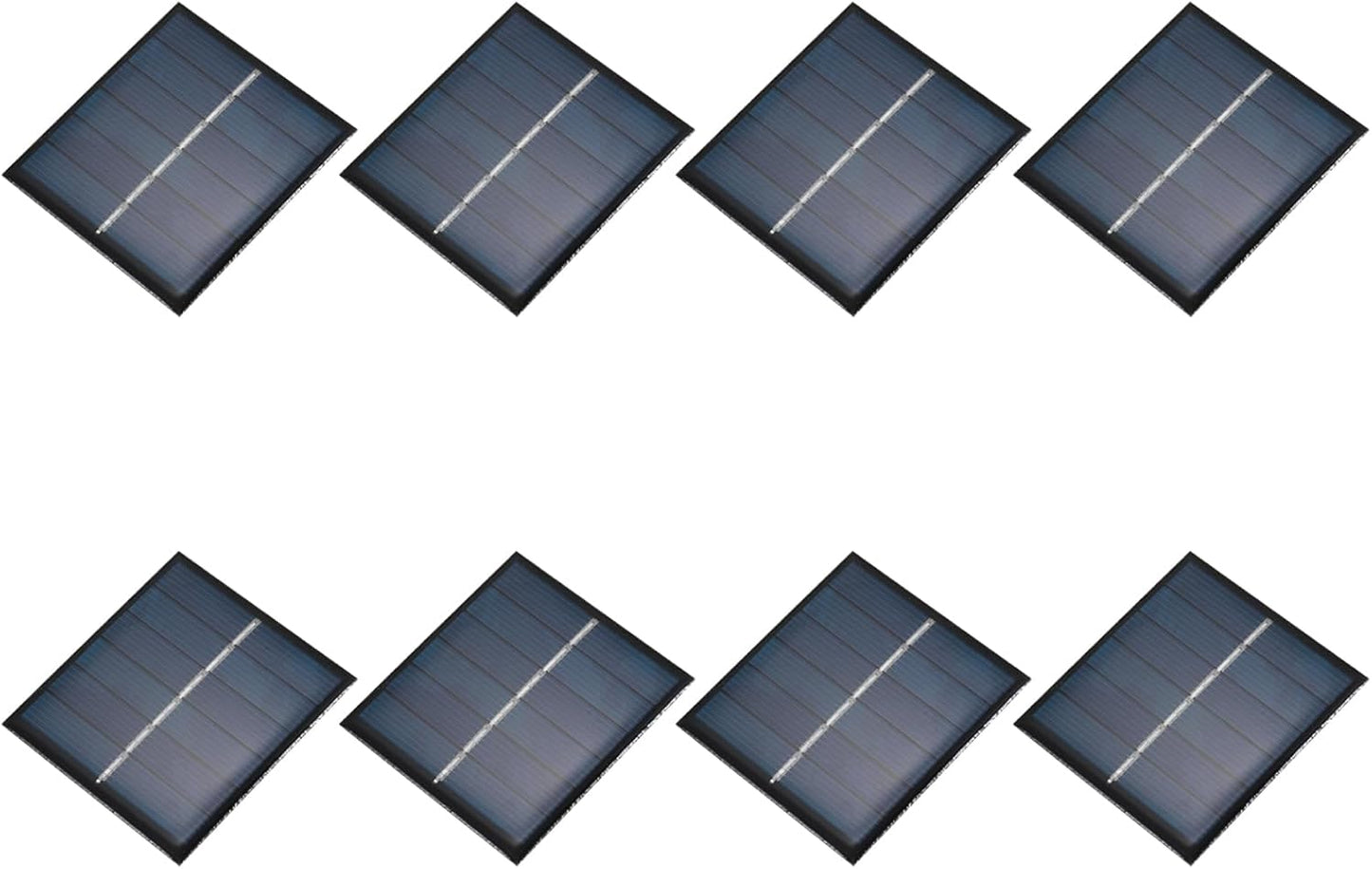 MECCANIXITY 8PCS 1.5V 0.09W 0.06A Mini Solar Panels for Solar Power, Small Solar Photovoltaic Cells Charge DIY Electric Toy Materials Solar System Kits, 1.18" x 1.18"