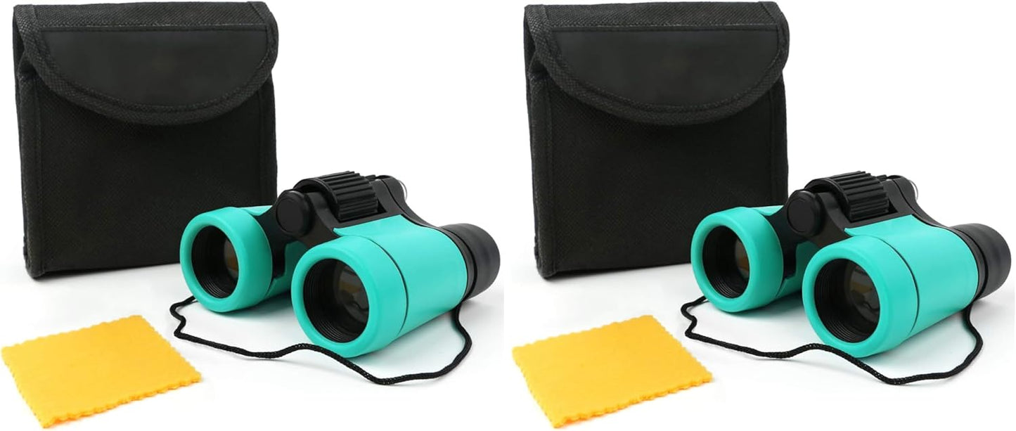 Scotamalone Kids Binoculars Shock Proof Toy Binoculars Set for Age 3-12 Years Old Boys Girls Bird Watching Educational Learning Hunting Hiking Birthday Presents