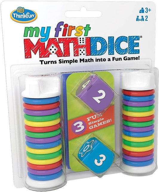 ThinkFun My First Math Dice - Engaging Counting Game for Kids | Enhances Math & Number Skills | Fun Learning Activity for Ages 3+