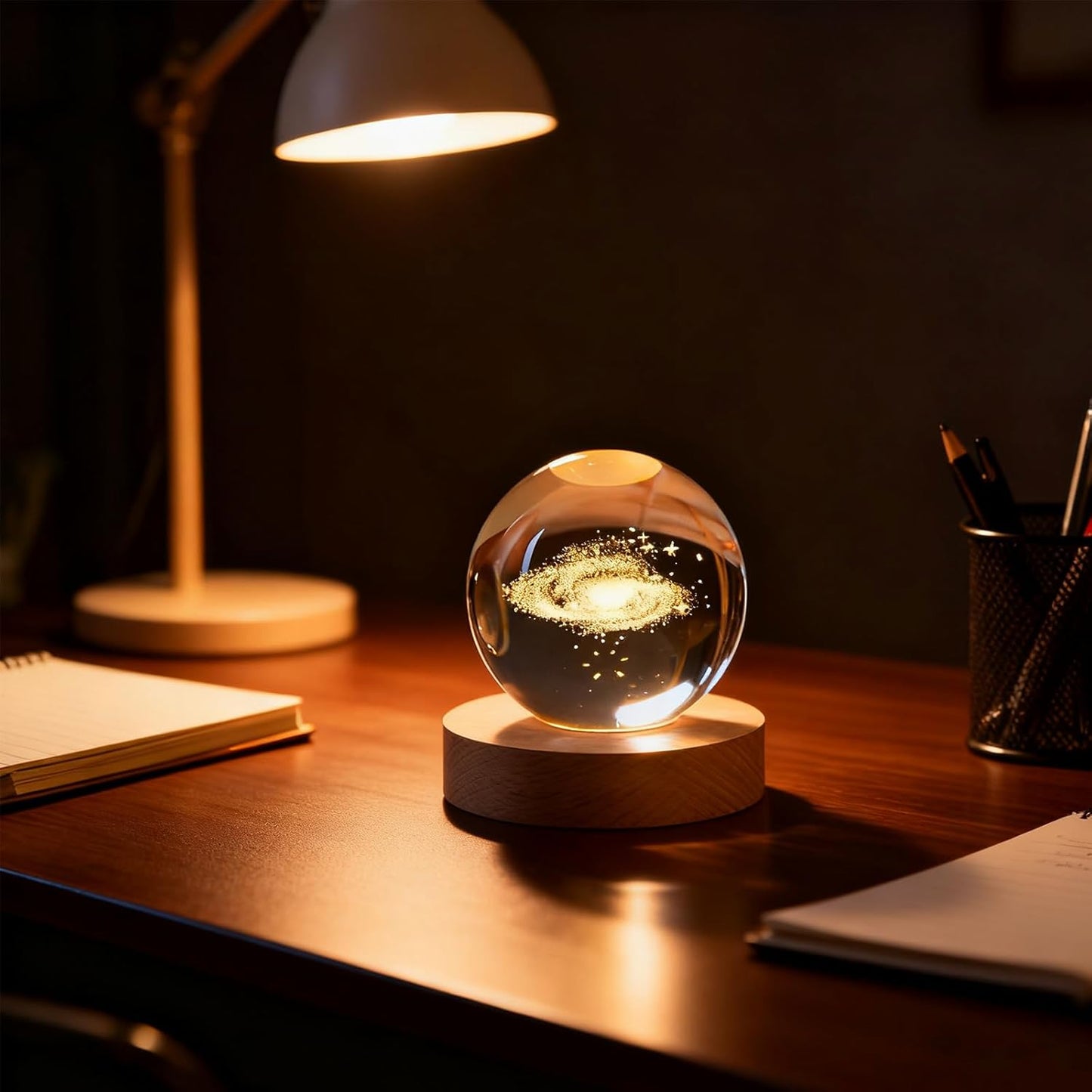 3D Solar System Crystal Ball, 2.4in Universe Gifts Decorative Quartz Glass Ball, Space Laser Engraved Model Astronomy Decor, Physics Display Sculpture Home Decor Crafts for Friends Mom Women Boys