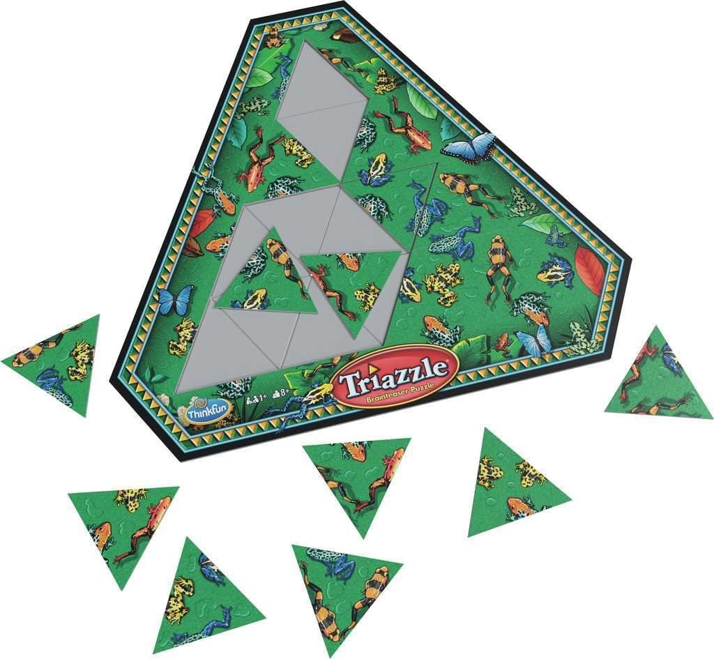 Think Fun Triazzle - Picture-Matching Brainteaser Puzzle | Engages Strategic Thinking & Memory | Perfect for Kids Ages 8 and Up | Award-Winning Game