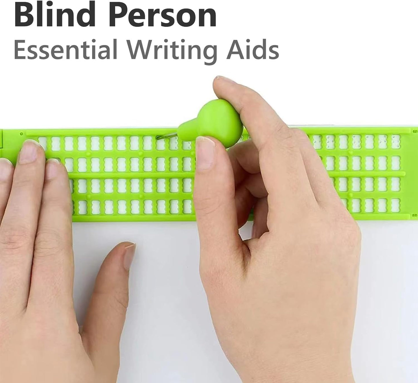 The Blind Abacus - Professional 15-Row Braille Learning Tool with Tactile Signs, ABS Material - Ideal for Math Concept Learning (14+ Years Old and Above to use)
