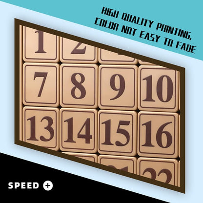 LiangCuber QY Toys 48 Klotski Puzzle Magnetic Sliding Number Puzzle ABS 7x7 Klotski Brain Teasers Toy Tangram Jigsaw Intelligence