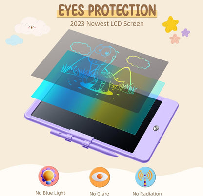 Kidopire LCD Writing Tablet, 2Pack Reusable Drawing Pad for Kids, Colorful Doodle Board Kid Drawing Tablet, Educational Toddler Girl Toys, Birthday Gift Ideas for 3 4 5 6 7 8 Year Old Kids