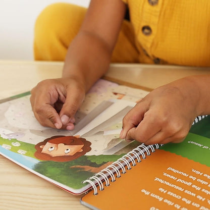 Activity Sticker Book 7 and Up The Life of Jesus Sticker Stories Puzzle Book Explore 10 New Testament Adventures 756 Reusable Stickers Spiral Binding