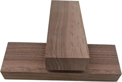 2PCS Unfinished Walnut Wood Blocks for DIY Crafting,Scroll Saw, Woodworking, Wood Carving,Burning,Laser Cutting,Engraving, CNC Cutting, Painting, Fretwork (5.9 x 1.96 x 0.78)