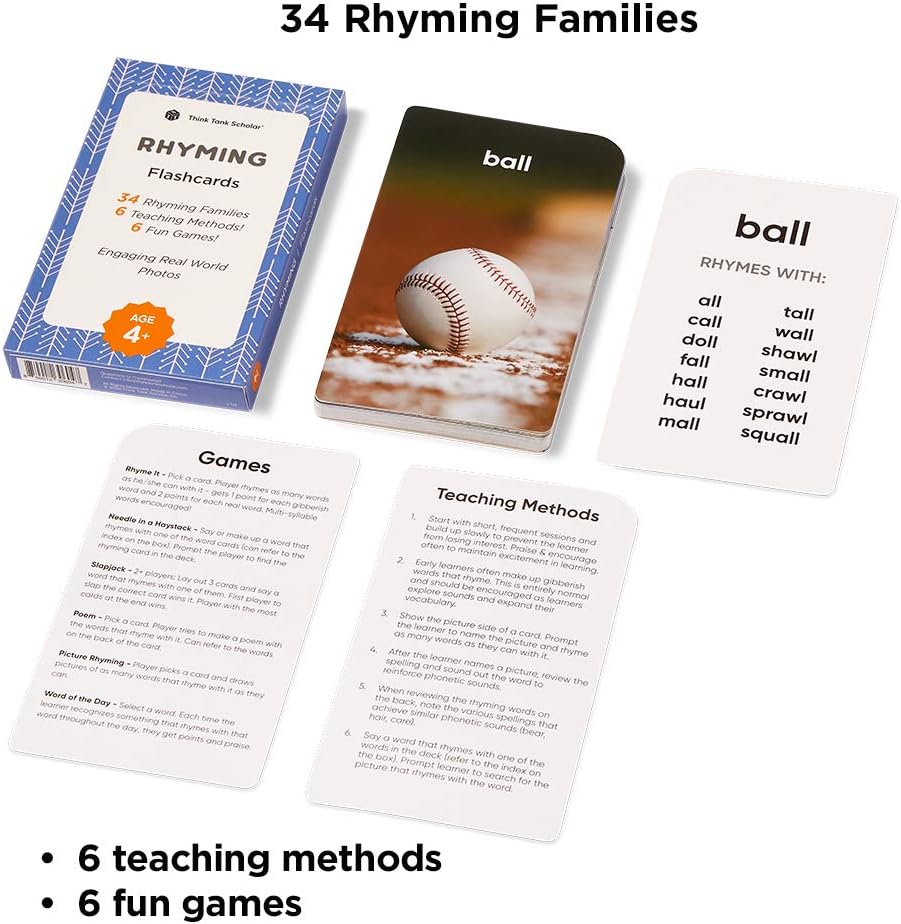 Award-Winning Flash Cards for Preschool & Kindergarten – 5-Deck Set, 180 Jumbo Cards – Learn Alphabet, Numbers, Colors, Shapes, First Words, Opposites & Rhyming – for Kids Ages 2–5