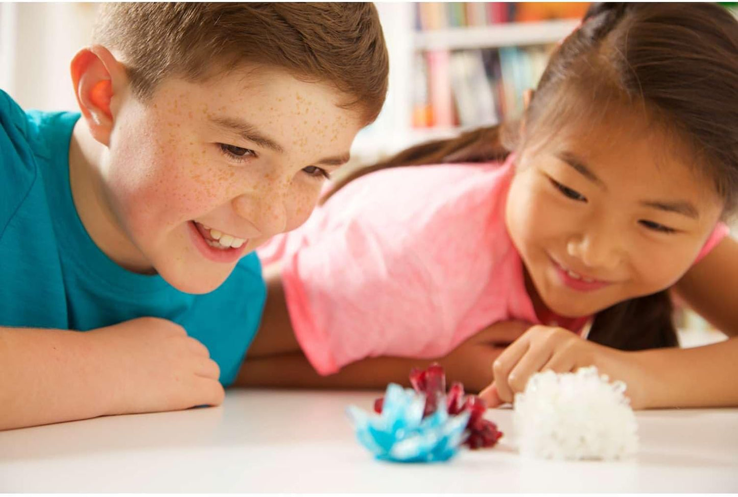 4M: Crystal Growing - Create 3 Colored Crystals, DIY STEM Craft Experiment Kit, Mix Compounds & Observe Growth, Geology-Chemistry-Science, Kids 10+