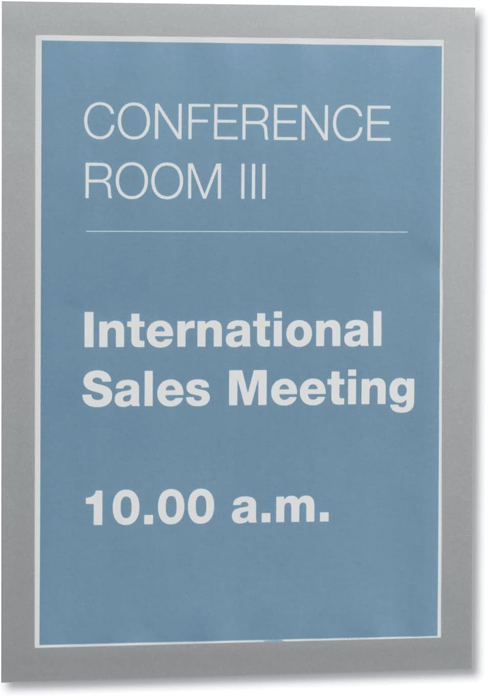 Durable Duraframe Self Adhesive Magnetic Sign Holder in Half Letter-Size 5.5" x 8.5" Inches - Black Frame - Pack of 2