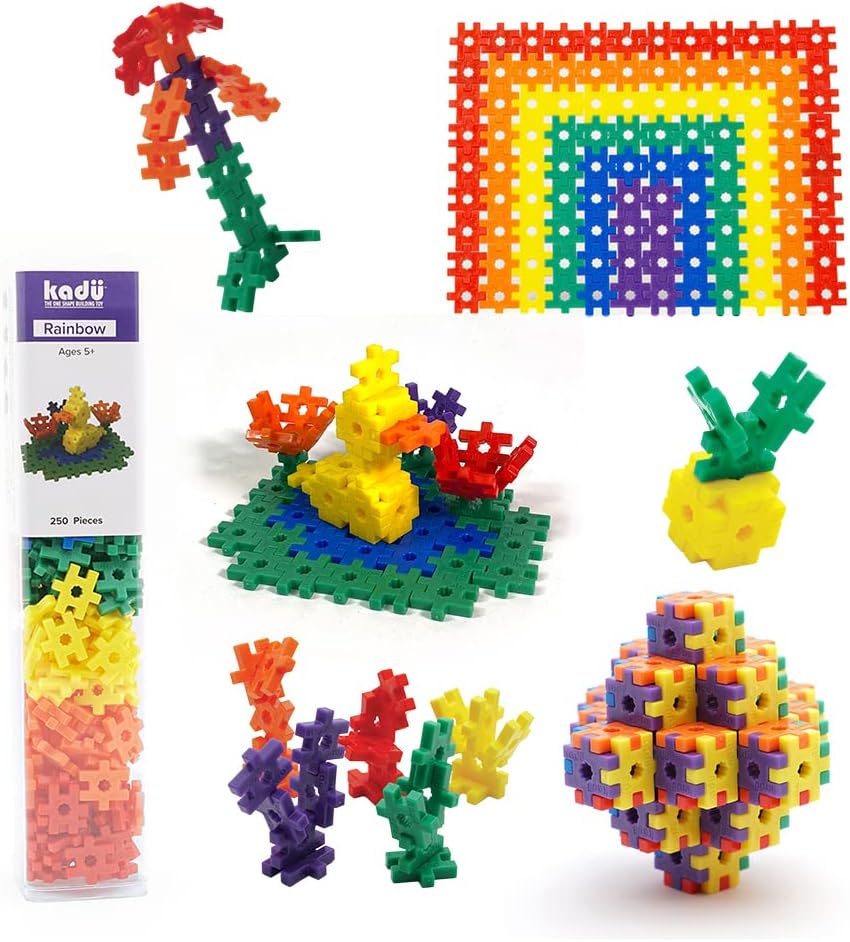 KADU Classic 250 Piece Classic Set - STEM/STEAM Building + Construction Toy, for Open + Imaginative Play Ages 5+