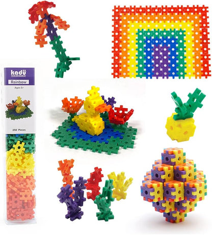 KADU Classic 250 Piece Classic Set - STEM/STEAM Building + Construction Toy, for Open + Imaginative Play Ages 5+