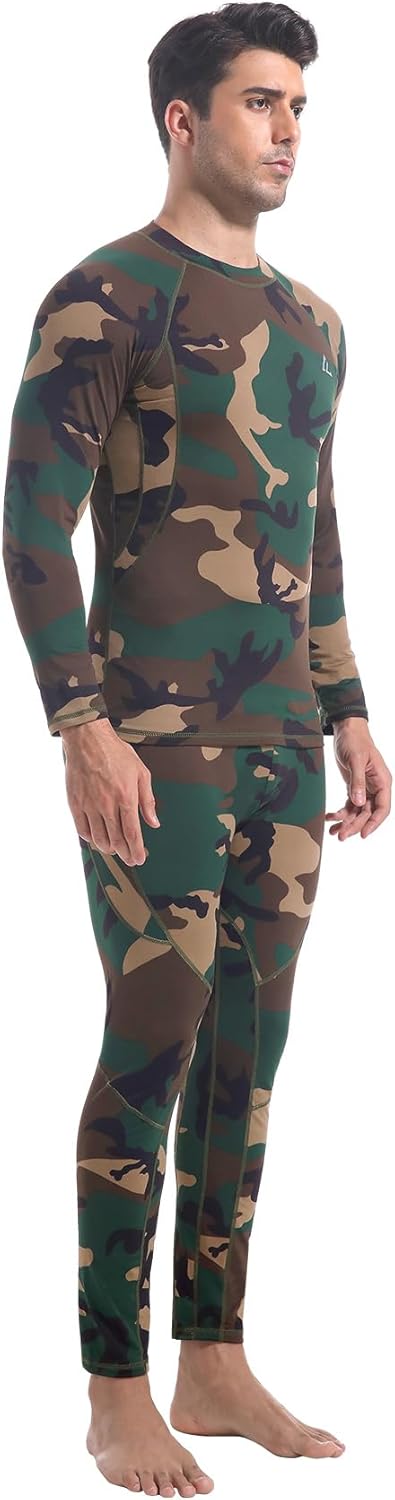CL convallaria Thermal Underwear Long Johns Set Mens Winter Gift Hunting Gear Sport Base Layer Bottom Top - Colors A