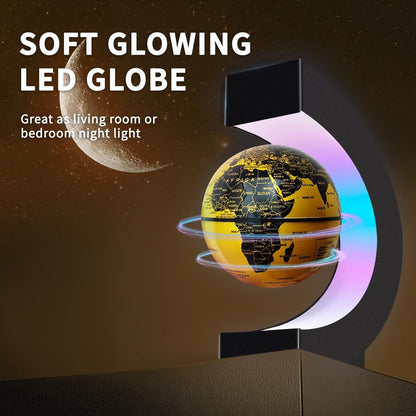 Magnetic Levitating Floating Globe with LED Lights, Cool Tech Gadgets Gifts World Globe Lamp for Men Father Teenage Boys Girls, Birthday Gifts Office Home Desk Decor Display