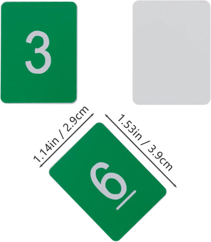 StayMax Rectangle Plastic Numbered Tags Number Disc Number Token (0-25, Blue)