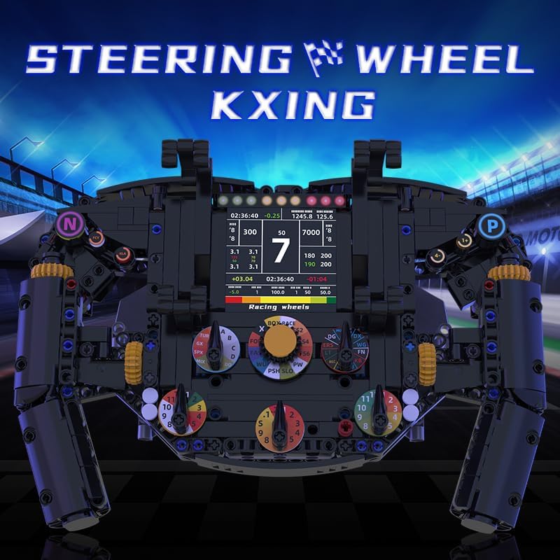 Sciencow F1 Racing Wheels Model Building Set, Racing Theme Construction Building Blocks Toys with Realistic Features, Chirstmas Birthday Gift for Ages 6+, Home Office, Desk Deco