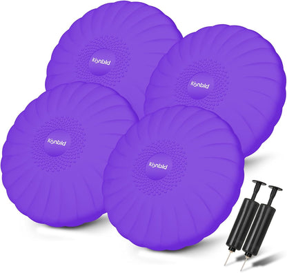 kisnbld Wobble Cushion, Extra Thick Wiggle Seat for Sensory Kids, Non-slip Balance Disc with Inflation Pump for Adults Core Strength, Posture Improvement & Physical Therapy (13.5in/34cm)