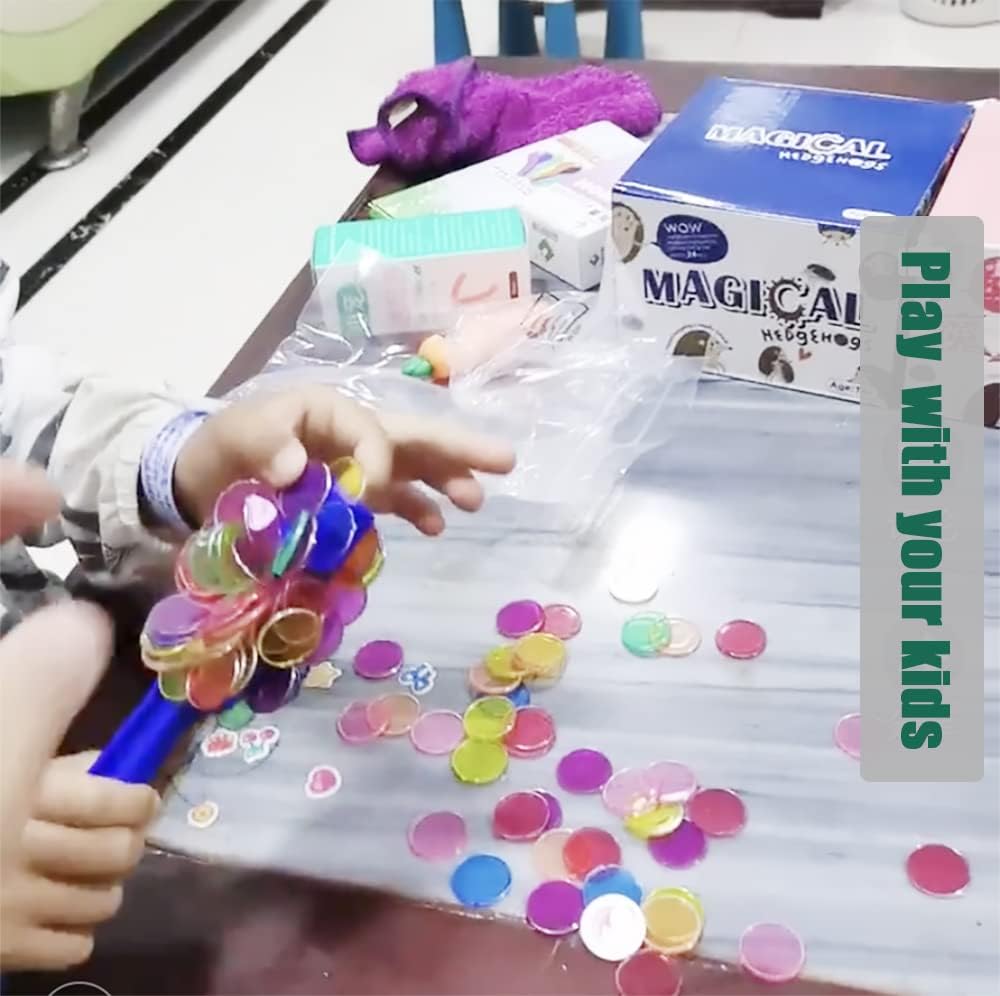 Rainbow Magnetic Bingo Wands Educational Learning Kits Use for Sewing, Science Experiments, Bingo, and Magnetic Concepts,Classrooms, Sensory Bins