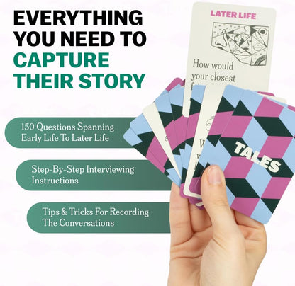 TALES 150 Conversation Cards, Friends Edition, Fun Friend Games for Adults, Teens, Kids, Perfect for Parties, Game Nights, Gifts & Gatherings, Conversations with Friends, Meaningful Connections