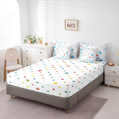 Erosebridal Chemical Equation Bed in a Bag Queen Comforter Set 7 Piece,Chemistry Bedding Sets Science Students Learning Gift Sheet Set with Comforter,Molecular Formula Education Bed Set - Colors A