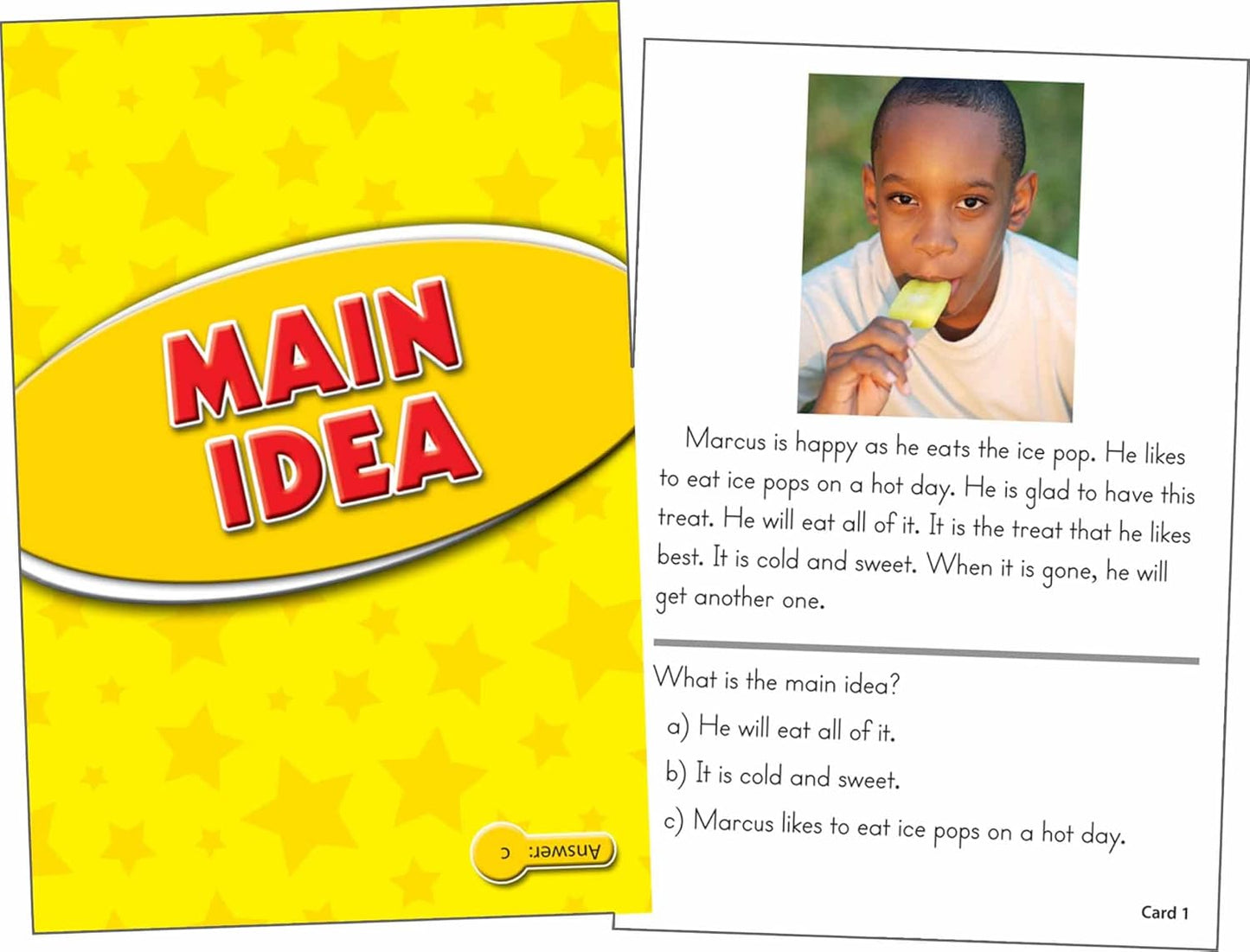 Edupress Reading Comprehension Practice Cards, Informational Text, Red Level (EP63437) Medium