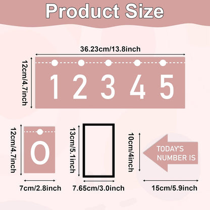 Number Line for Classroom Wall (-20 to +120) Boho Heart Shape Number Bulletin Board for Students Math Learning Boho Bulletin Border Decor Numbers Boarder Strips for Home School