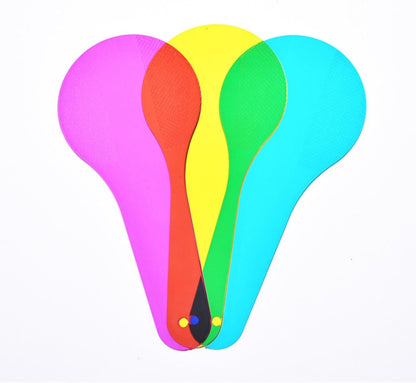 Color Paddles - 60 Pieces 3D Shapes for Teaching - Engaging Color Mixing Toy for Kids