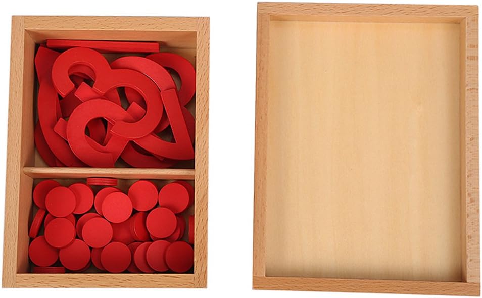 Montessori Math Materials Numeral and Counters Preschool Early Learning Toys for Kids