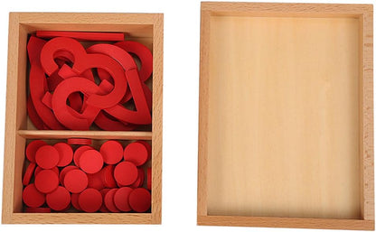 Montessori Math Materials Numeral and Counters Preschool Early Learning Toys for Kids