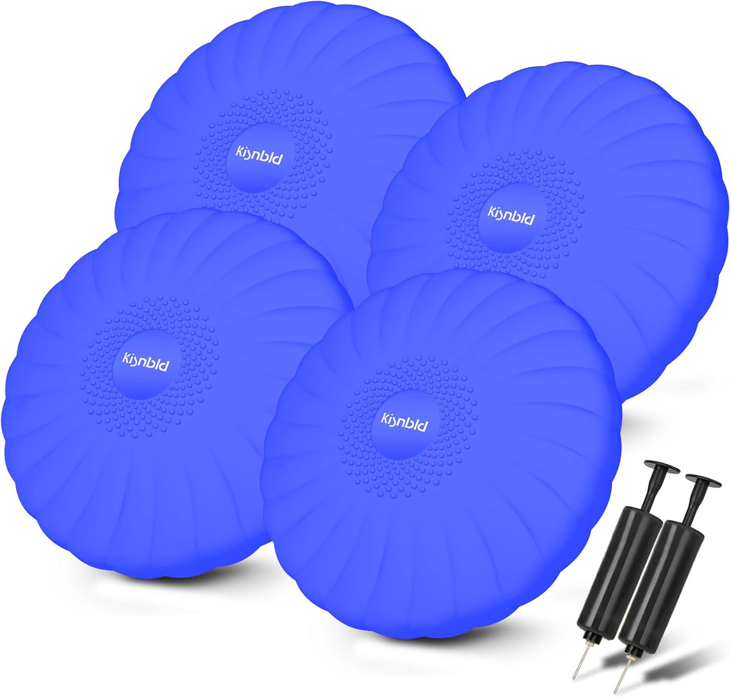 kisnbld Wobble Cushion, Extra Thick Wiggle Seat for Sensory Kids, Non-slip Balance Disc with Inflation Pump for Adults Core Strength, Posture Improvement & Physical Therapy (13.5in/34cm)