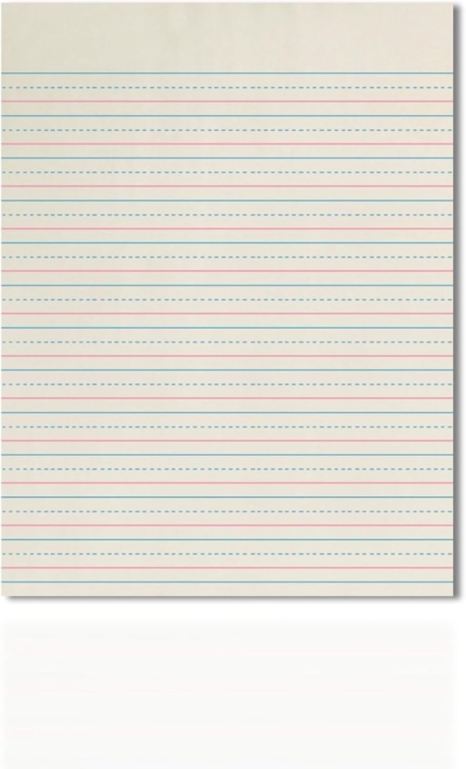 School Smart Zaner-Bloser Writing Paper, Handwriting Practice Lined Paper, Grade 2 to 3 Learning, 1/2 Inch Rule, 10-1/2 x 8 Inches, 500 Sheets