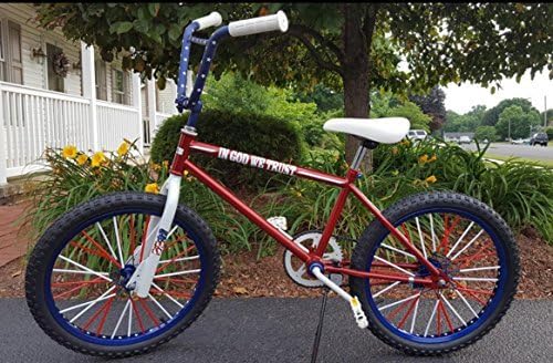 Super Pop Bicycle Spoke Skins Wraps Compatible with Schoolmate Bike Fans- Colorful Bike Wheel Decoration-72 Pcs(Red)
