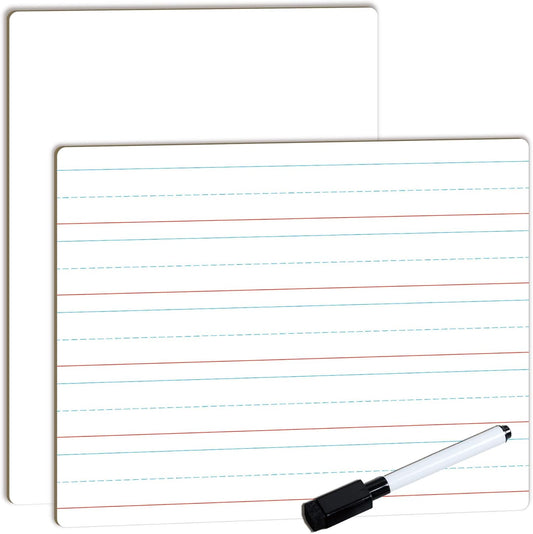 Dry Erase Lined Whiteboard for Kids, White Board with Lines for Writing, Handwriting Practice Board for School and Homeschool Supplies