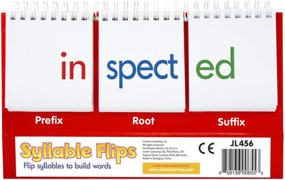 Junior Learning Syllables Flips Educational Action Games, Multicolor
