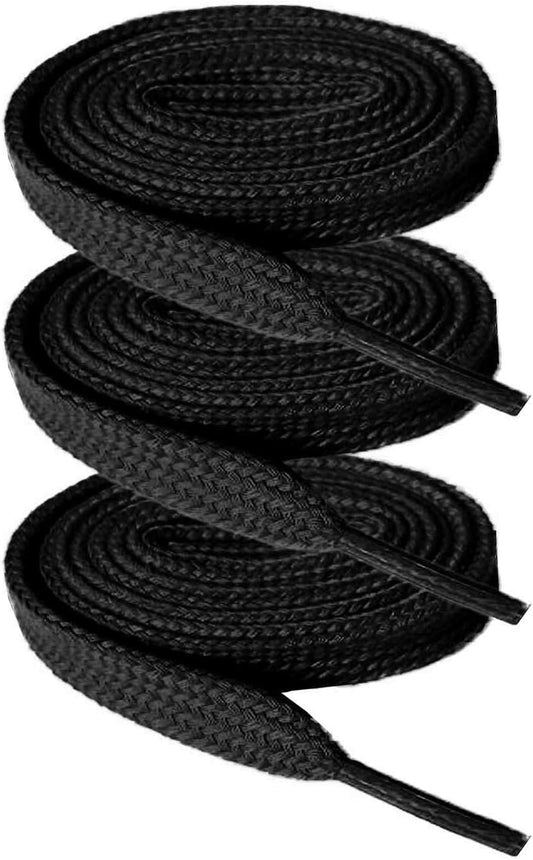 Flat Shoe laces 52" Lengths 5/16" Wide Shoelaces for Athletic Tennis Sneakers