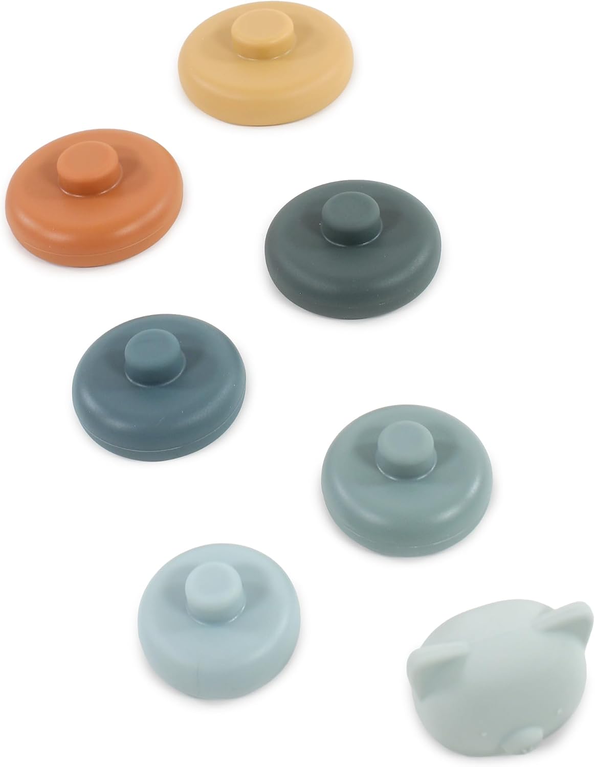 Hudson Baby Silicone Stacking Toy, Rocket, One Size