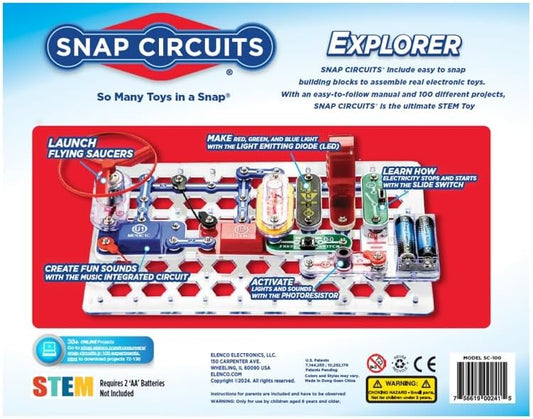 Snap Circuits Classic SC-300 Electronics Exploration Kit | Over 300 Projects | Full Color Manual Parts | STEM Educational Toy for Kids 8+ 2.3 x 13.6 x 19.3 inches