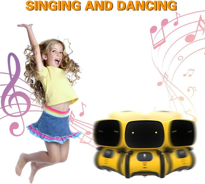 98K Kids Robot Toys for Girls and Boys, Touch and Voice Control Robots Interactive Smart Talking Robots Intelligent Partner and Teacher with Singing, Dancing, STEM Toy Gifts for Kid Age 3 and Up