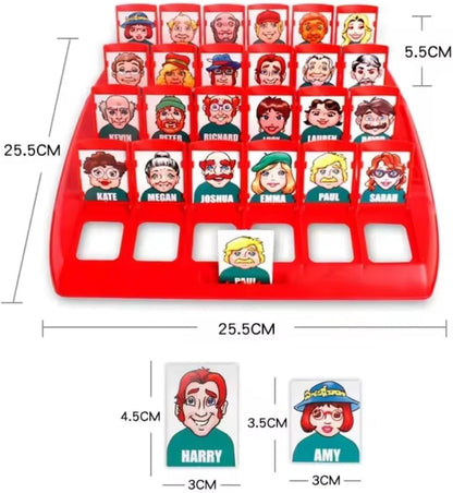 Who is It? - Classic Family Guessing Board Game for Kids & Adults, Fun Puzzle Game for Travel, Parties & Game Night