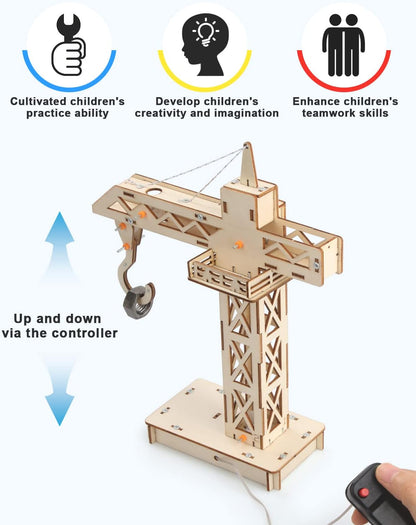 Poraxy 4 in 1 STEM Kits, STEM Projects for Kids Ages 8-12, Assembly 3D Wooden Puzzles, Building Toys, Educational Science Craft Model Kit, Gift for Boys and Girls 8 9 10 11 12 Years Old, Marble Run