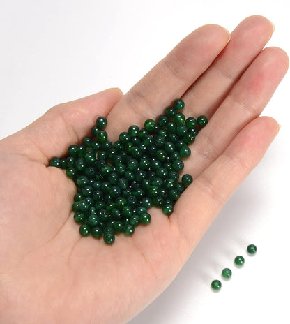 NCB 100pcs Original Natural Stone Beads Gemstone Round Loose Beads 6mm 8mm 10mm (Blue Aventurine, 6mm 100Beads) - Colors B
